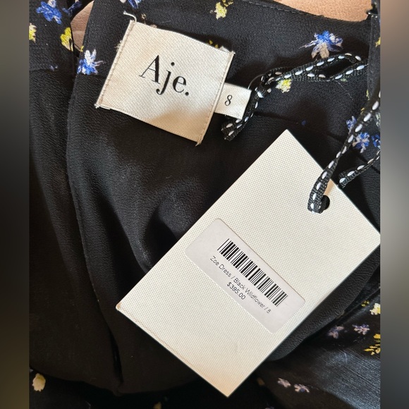 Aje Zoe Black Wildflower Dress - Picture 8 of 9